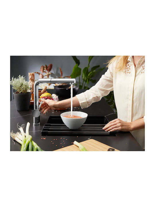 Blanco Subline 400-U 525990 Undermount Sink Synthetic Granite W40xD40cm Black