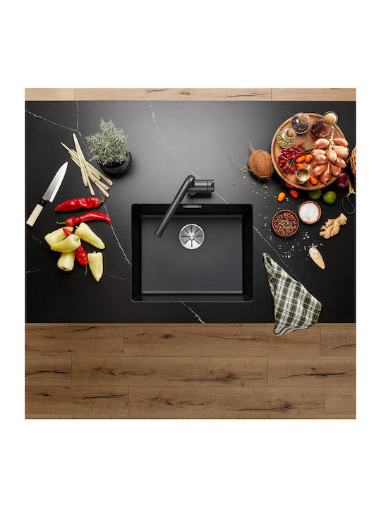 Blanco Subline 500-U 527353 Unterbau Spüle aus Verbundgranulat B53xT46cm Volcano Grey