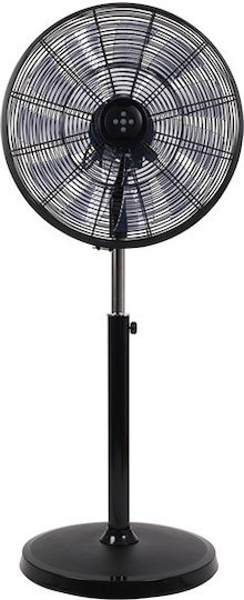 Telemax Pedestal Fan 90W 45cm Diameter With Remote Control Black