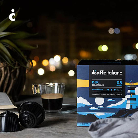 IL Caffe Italiano Κάψουλες Espresso Dek Decaffeine Συμβατές με Μηχανή Dolce Gusto 96caps