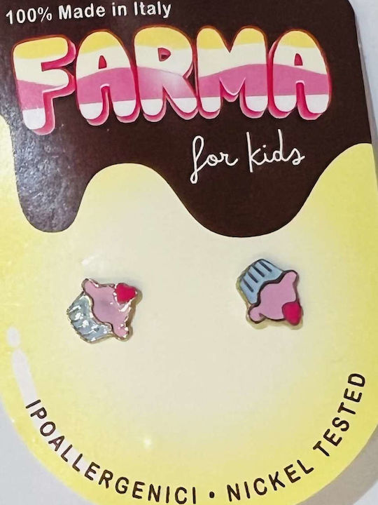 Farma Bijoux Υποαλλεργικά Καρφωτά Παιδικά Σκουλαρίκια