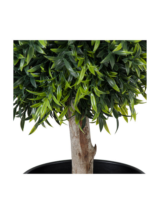 Künstliche Pflanze im Töpfchen Ficus Lyrata Beige 35cm GloboStar