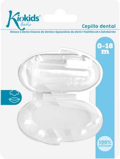 Kiokids Baby Finger Toothbrush for 0m+ Transparent