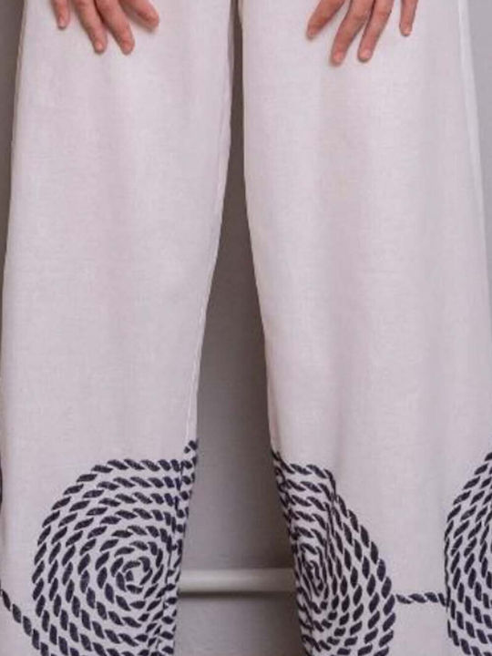 Παντελονι Navaro Pants CAPF4WA23ΕΜΒ white