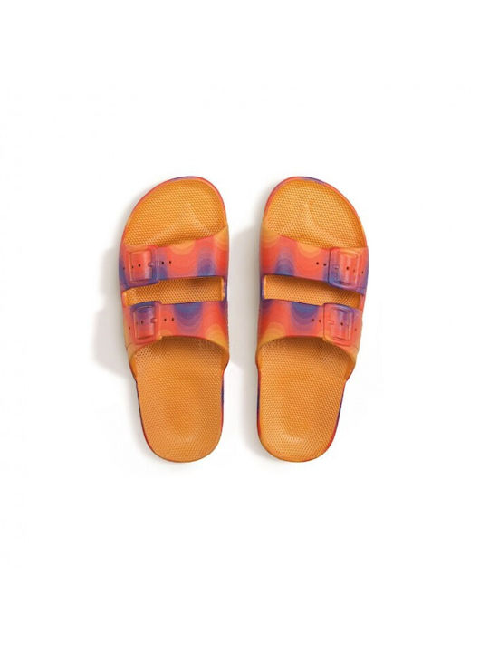 Freedom Moses Flow Sol Slides Multi Orange