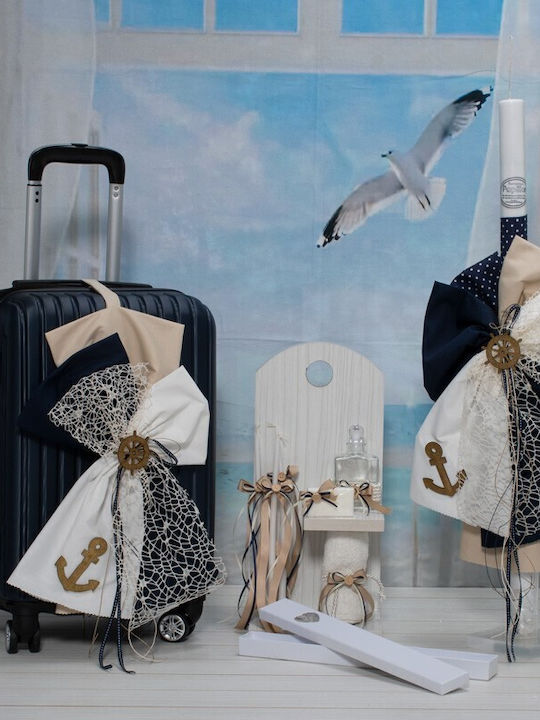 Makis Tselios Fashion Βαπτιστικό Πακέτο με Θέμα Ναυτικό