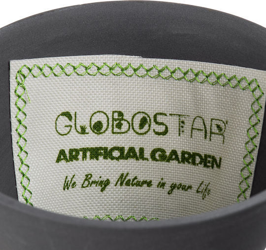 GloboStar Aigina Висящи Саксия Керамика Черен 13x13x15εκ.