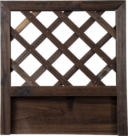 GloboStar Sikinos Wooden Brown Planter Box 38x38x45cm