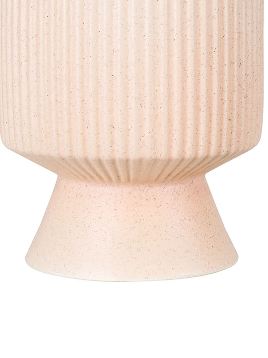 GloboStar Capri Planter Ceramic Beige with Stand 9.5x9.5x25cm.