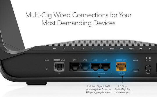 NetGear Nighthawk Ασύρματο Router Wi‑Fi 6E με 6 Θύρες