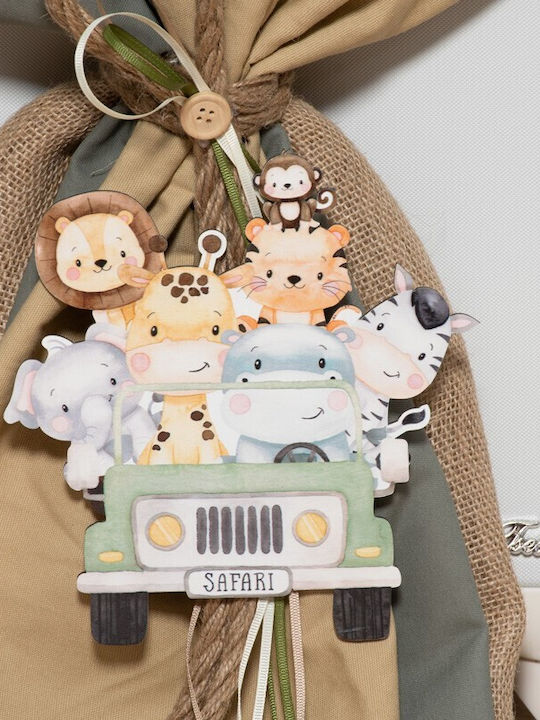 Makis Tselios Fashion Baptism Set with Animals Theme OA23610