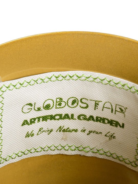 GloboStar Tilos Висящи Саксия Металик Златист 35x35x15εκ.
