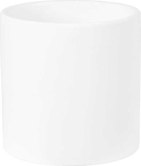 GloboStar Kasos Planter Ceramic White with Stand 15x15x15cm.