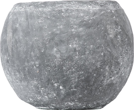 GloboStar Alonissos Planter Concrete Gray with Stand 18.5x18.5x14.5cm.