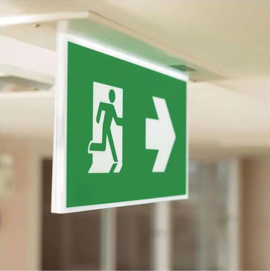 Emos Exit Emergency Light with Mounting Sticker