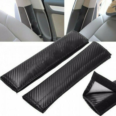 Mizoo Set of 2pcs Car Seat Belt Pads Black