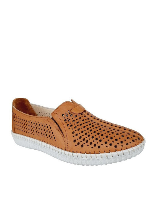 Ανατομικά Γυναικεία Slip-On Δερμάτινα Ταμπά