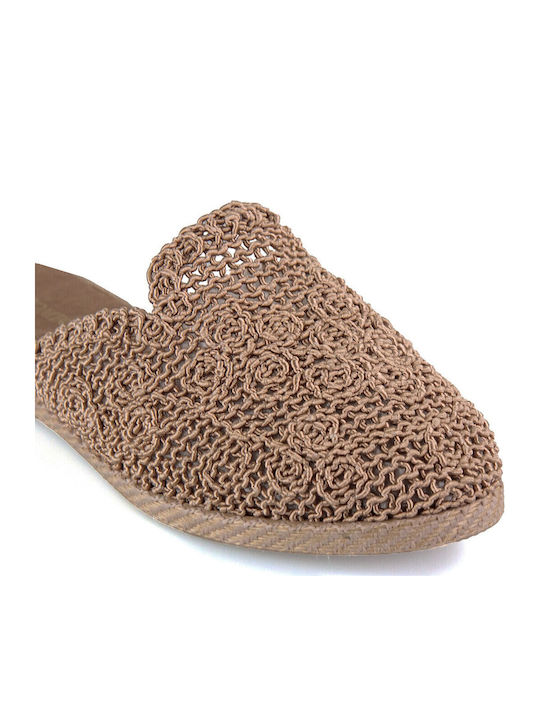 Flat Mules σε Μπεζ Χρώμα