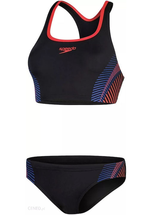 Set Bikini Sutien sport Negru