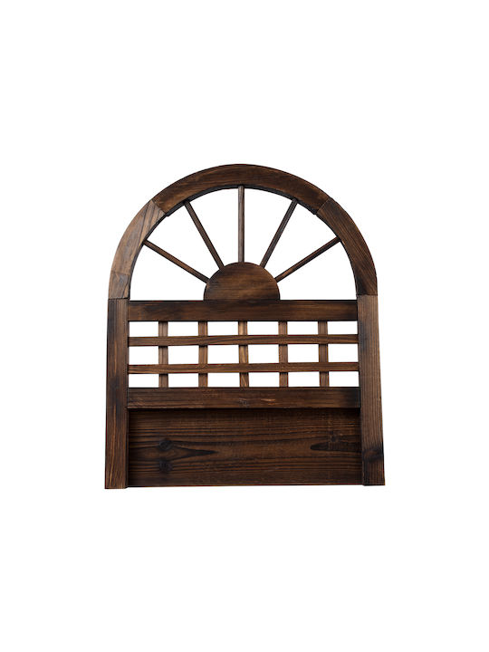 GloboStar Antipaxos Hanging Planter Wooden Brown 38x45x45cm.