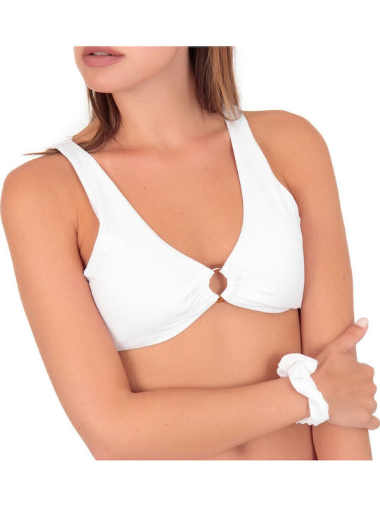 Bikini Set Bra & Brazil Bottom White sws-22201 (wht)