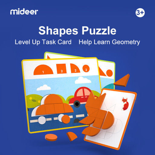 MiDeer Shapes Puzzle Εκπαιδευτικό Παιχνίδι Γνώσεων για 3+ Ετών