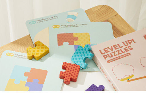 Kids Puzzle Pegged Animal Friends for 1+ Years 12pcs MiDeer