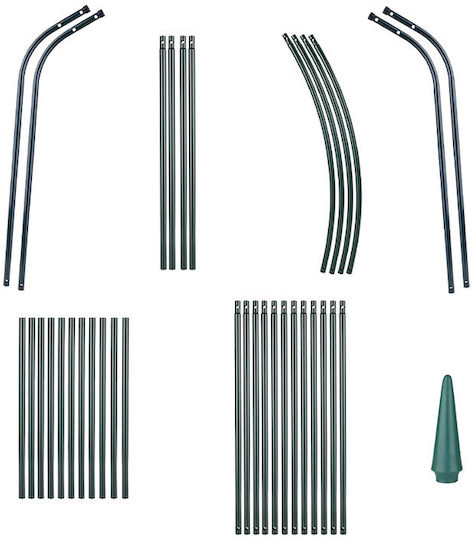 Gartenarch aus Metall in Grün Farbe 140x38x240cm