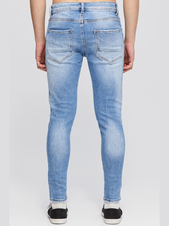 Aristoteli Bitsiani Herren Jeanshose in Skinny Fit Blau