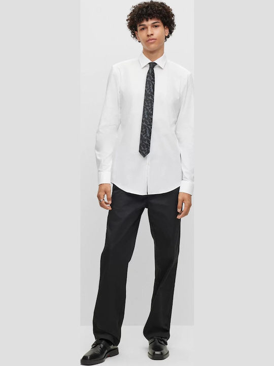 Kenno Long Sleeve Shirt Narrow Fit White