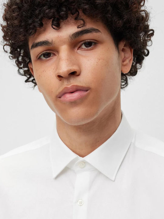Kenno Long Sleeve Shirt Narrow Fit White