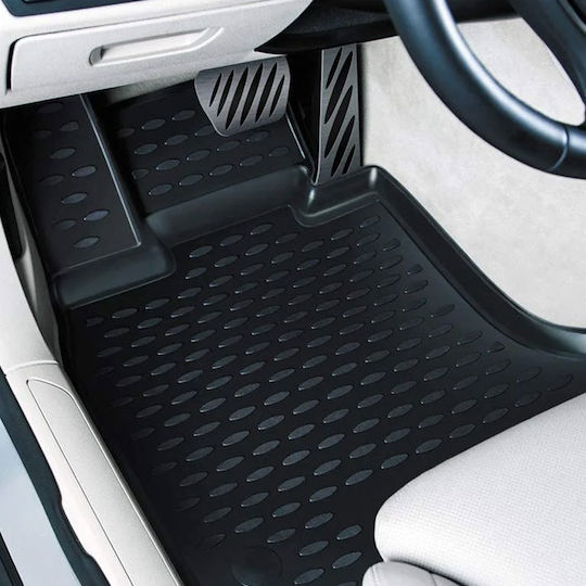 Novline Set of Front and Rear Mats 4pcs Tray Type for BMW i3 2018 Black