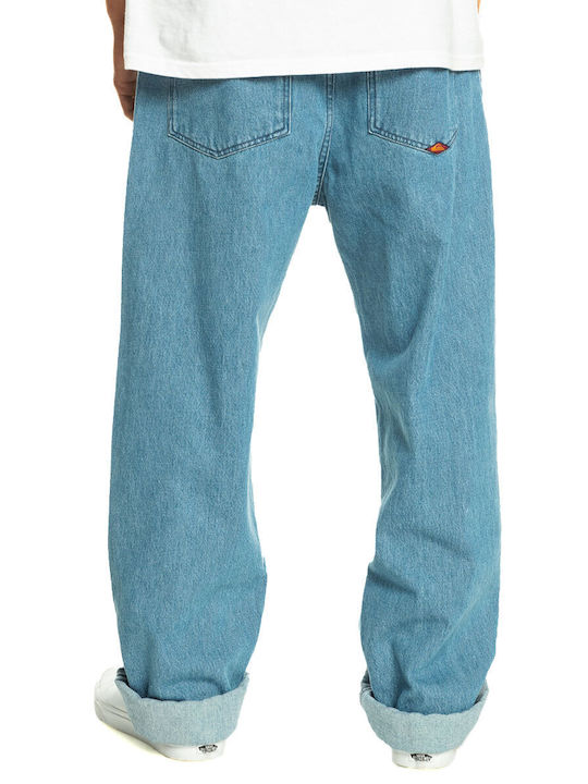 Quiksilver Men's Jeans Pants in Baggy Line Blue