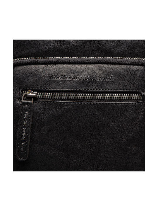 The Chesterfield Brand Leder Herrentasche Schulter / Crossbody Schwarz