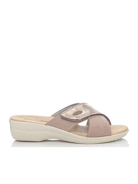 2057 Anatomische Damenplattformen Beige