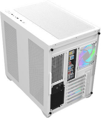 Raijintek Paean C7 Gaming Midi Tower Computer Case with Window Panel White
