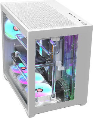 Raijintek Paean C7 Gaming Midi Tower Computer Case with Window Panel White