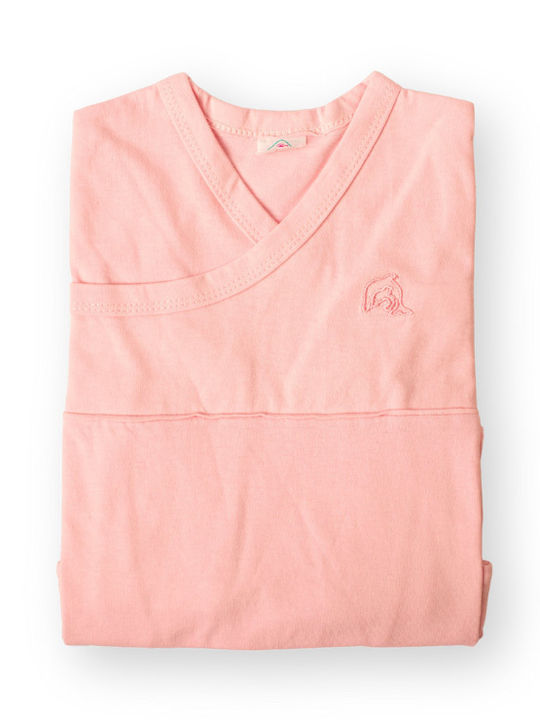 Summer overalls - nightdress 100% cotton DELFINO S006 Coral