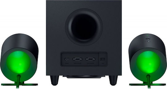 Razer Nommo V2 Безжични компютърни тонколони Компютърни тонколони 2.1 с RGB осветление и Bluetooth в Черен цвят