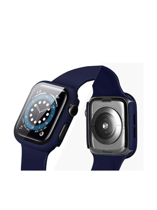 Tech-Protect Defense 360 Plastic Case with Glass in Transparent color for Apple Watch 44mm