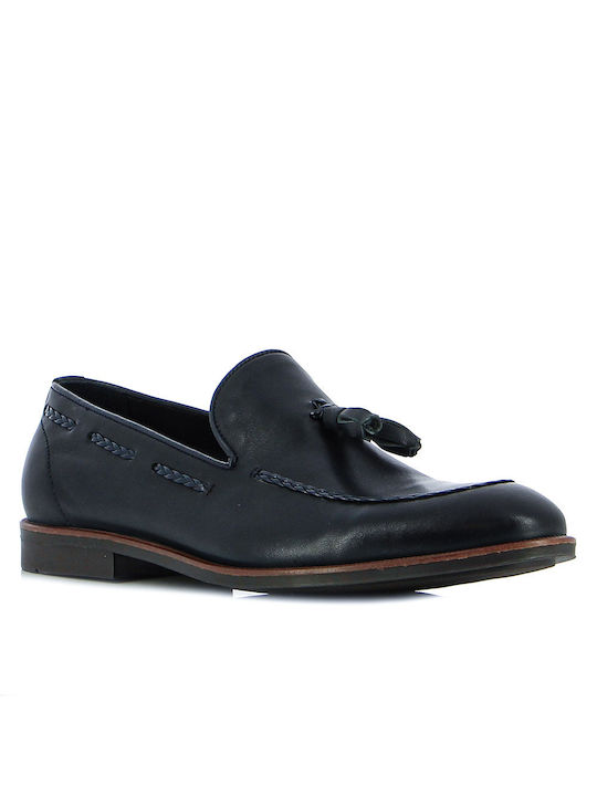 Men's Leather Moccasins Blue