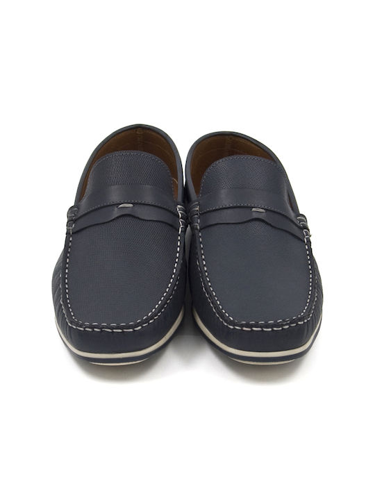 Commanchero Original Men's Leather Moccasins Blue