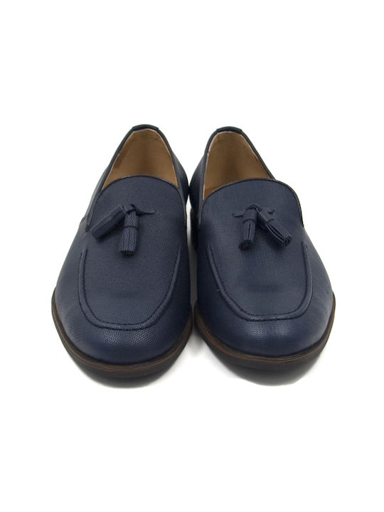 Commanchero Original Men's Leather Moccasins Blue