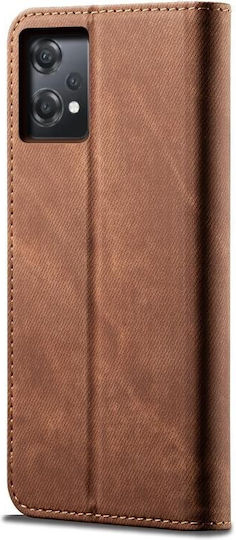 Denim Wallet Υφασμάτινο Καφέ (OnePlus Nord CE 2 Lite)