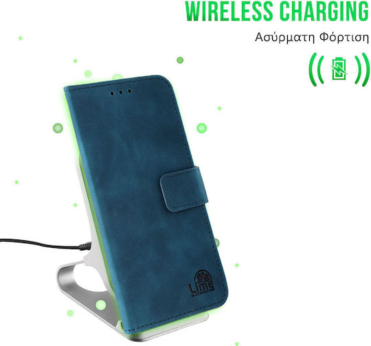 Lime Essential Magnet Buchen Sie Synthetisches Leder Dark Blue (Redmi 10A)