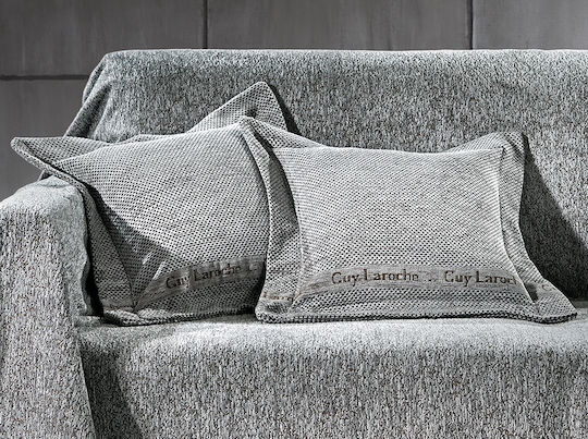 Guy Laroche Three-Seater Sofa Throw 2 Sides Balance 180x300cm Silver