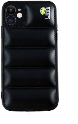 Lime Bumpy Puffer Silicone Back Cover Black (iPhone 12 / 12 Pro)