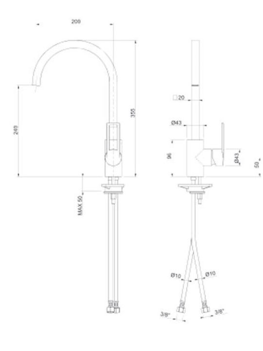 Sanitec Quattro Baterii Chiuvetă Bucătărie Bancă Ultra Granit Bej Sabbia