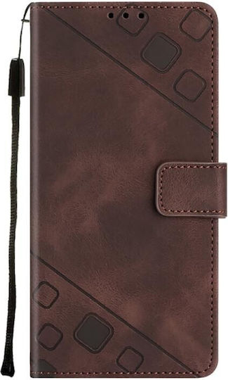 Embossed Wallet Δερματίνης Καφέ (OnePlus Nord CE 2 Lite)