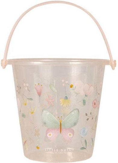 Little Dutch Flowers Butterflies Beach Bucket Pink